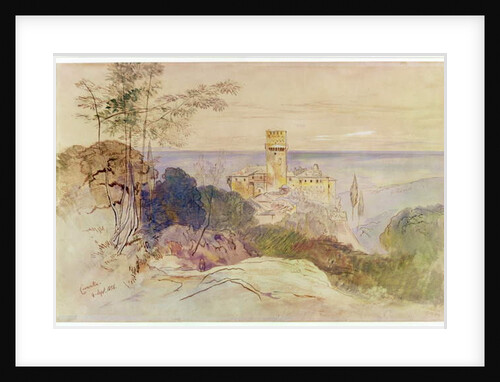 The Monastery of Caracalla, 1856 by Edward Lear