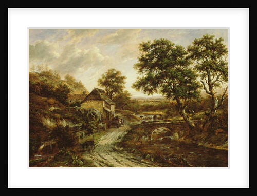 Overshot Flint Mill in Landscape with Fall of Water, 1831 by Patrick Nasmyth