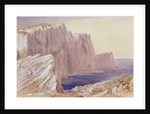 Sappho's Leap Lefkas by Edward Lear