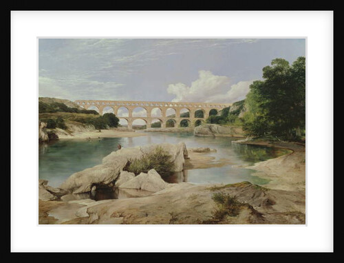 The Pont du Gard, 1862 by Frederick Richard Lee