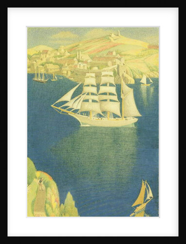 The White Barque at Fowey, 1943 by Joseph Edward Southall