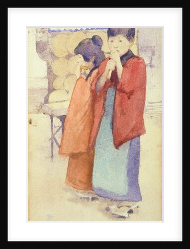 Portrait of two Japanese children, 1895-96 by Mortimer Ludington Menpes
