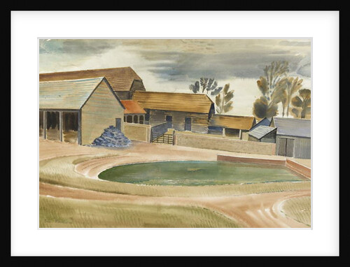 Farmyard by Eric Ravilious