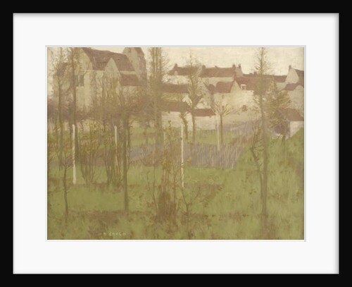 Grez from the river, c.1896 by David Gauld