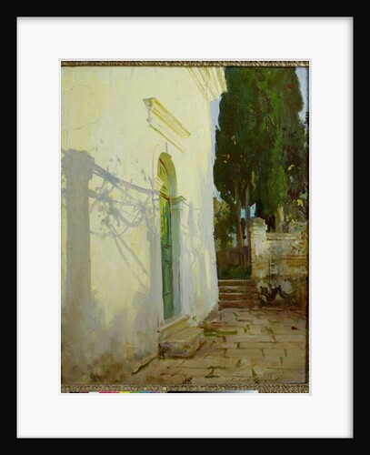 Shadows on a wall in Corfu by John Singer Sargent