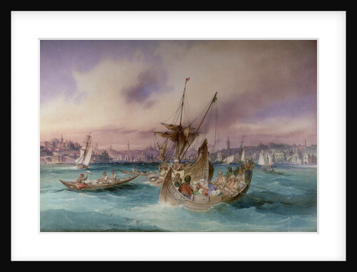 The Entrance to the Golden Horn, Constantinople by Amadeo Preziosi