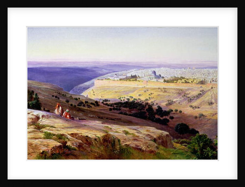 Jerusalem from the Mount of Olives, Sunrise, 1859 by Edward Lear