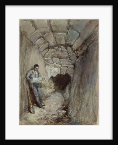 Rock Cut Conduit Under Robinson's Arch, Jerusalem, 1871 by William 'Crimea' Simpson