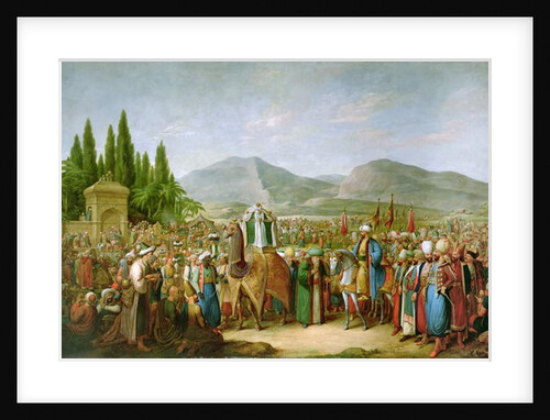 Emir Bechir Shihab II, Ruler of the Lebanon, Rendering Homage to Ibrahim Pasha, before St Jean d'Acre in 1831 by Georg Emanuel Opitz