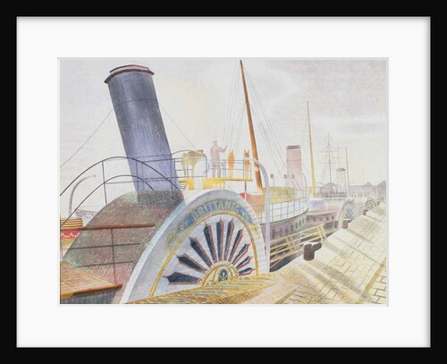 Paddle Steamers, Bristol Quay by Eric Ravilious