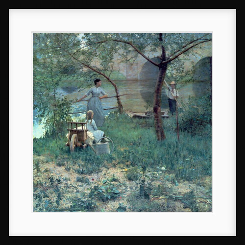 Under the Cherry Tree, the Bridge at Grez, 1884 by John Lavery