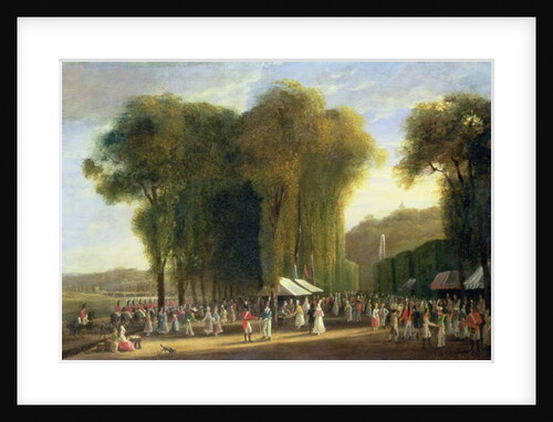 Jour de Fete at St.Cloud: British troops on duty, September 1815 by Amelia Long