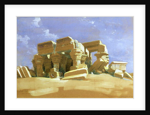 Portico of the Temple of Kom Ombo, Upper Egypt, 1838 by David Roberts