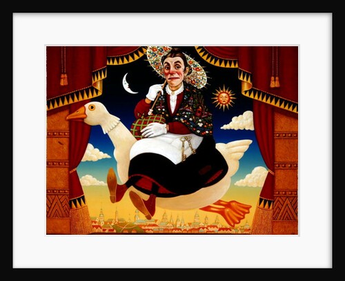 Dan Leno as Mother Goose, 1996 by Frances Broomfield