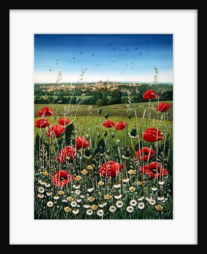 Oxford / Poppies, 1983 by Frances Broomfield