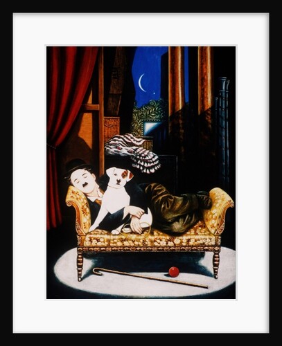 Charlie Chaplin and 'Scraps', 1992 by Frances Broomfield