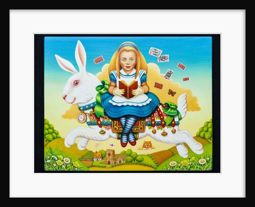 Alice and the White Rabbit, 2013 by Frances Broomfield