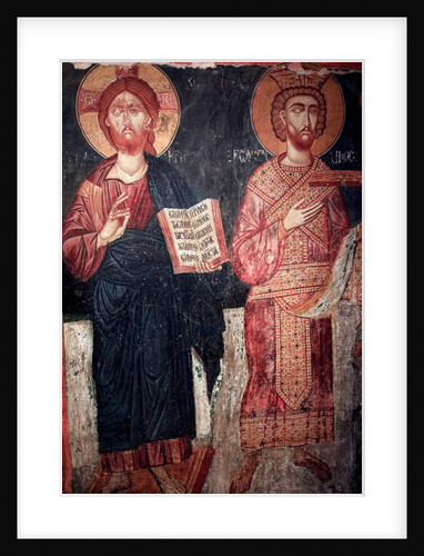 Christ with Saint Constantine Timios Stavros tou Agiasmati church by Anonymous