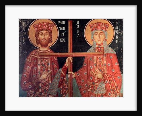 The Byzantine Fresco from the 15th century by Anonymous