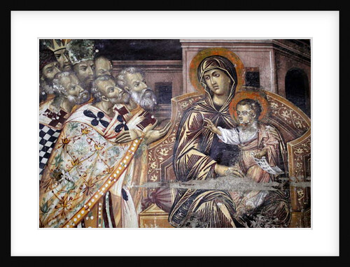 The virgin Mary and jesus blessing Kings and bishops by Anonymous