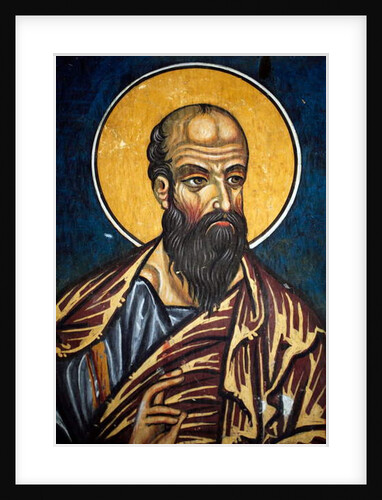 Saint Paul: Byzantine fresco from the 14 th Century by Anonymous