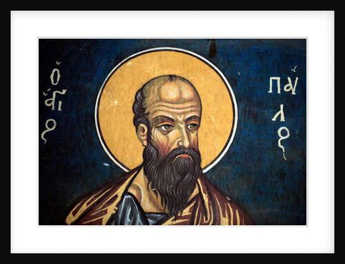 Saint Paul: Byzantine fresco by Anonymous