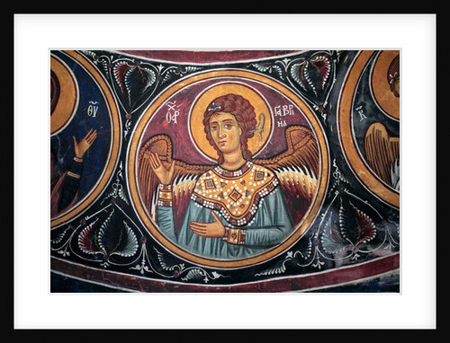 Gabriel Archangel Medallion around Christ and the Last Judgement by Anonymous