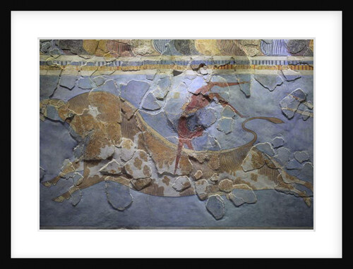 The “Bull-Leaping” Fresco. by Minoan Minoan