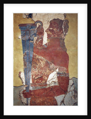 Copy - Minoan art. The “Cup-Bearer”, a figure from the procession Fresco by Minoan Minoan