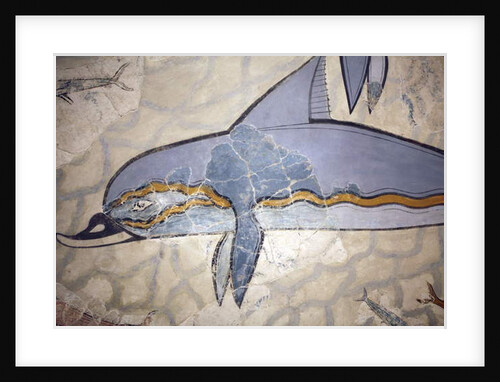 The Dolphin Fresco by Minoan Minoan