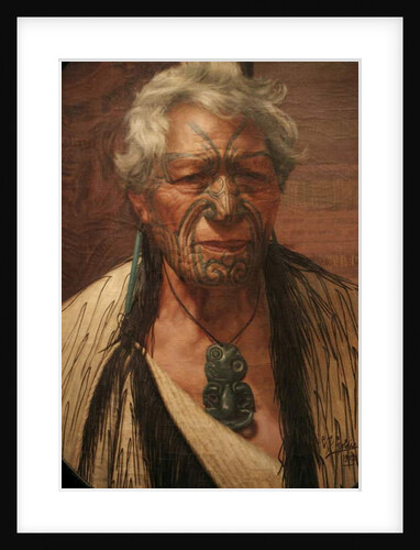 An Aristocrat Atama Paprangi, Chieftain of the Te Rarawa Tribe by Anonymous