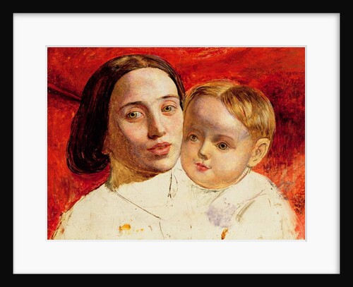 The Artist's sister, Mrs Sarah Wilson and her child by William Holman Hunt