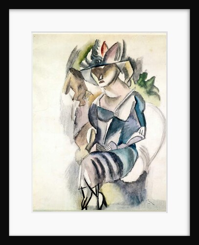 Seated woman, 1917 by Jules Pascin