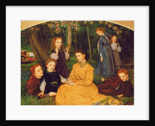 A Birthday Picnic - Portraits of the Children of W.W. Pattinson, Esq. of Felling, Near Gateshead, 1866-67 by Arthur Hughes