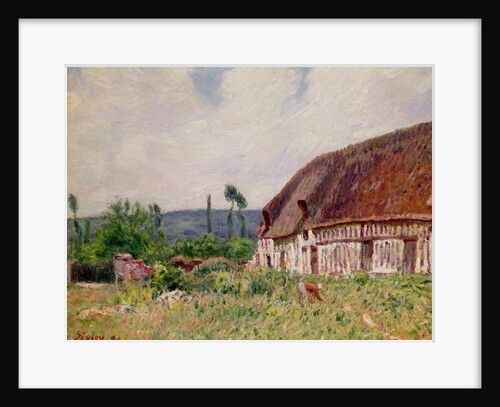 Thatched Cottage in Normandy, 1894 by Alfred Sisley