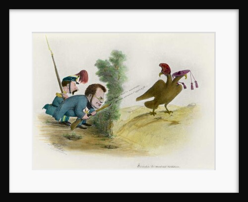 The Roman Question: Count of Cavour caricature, c.1860 by Melchiorre Delfico