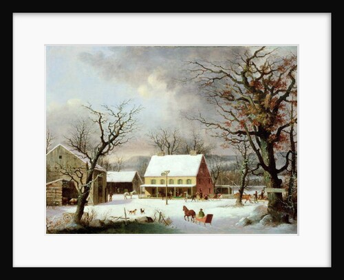 Seven Miles to Farmington, c.1853 by George Henry Durrie