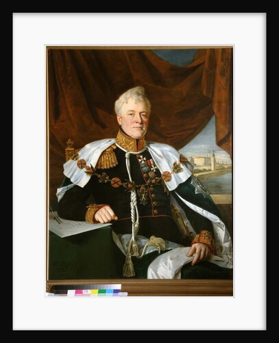 Prince Dmitri Galitzine wearing the Order of St Andrew, 1835 by Francois Nicholas Riss