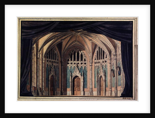 Set Design for 'Hamlet' by William Shakespeare, 1850 by Pavel Alexandrovich Isakov