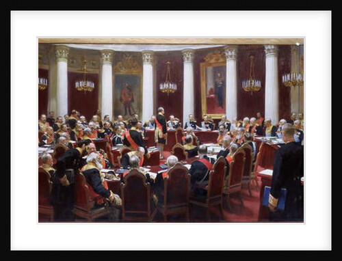 The centenary session of the State Council in the Marie Palace on 5th May 1901 by Ilya Efimovich Repin