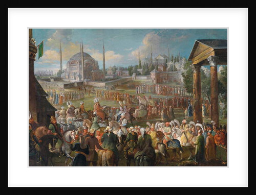 The Sultan's Procession in Istanbul, c.1736 by Jean-Baptiste Van Mour