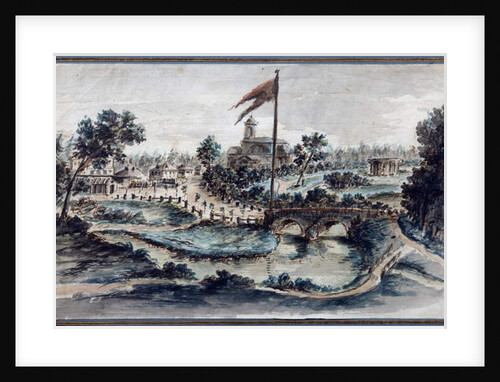 View of the Pavlovsk Park with the Hospital of St Mary Magdalene, c.1783 by Domenico Felice Lamoni