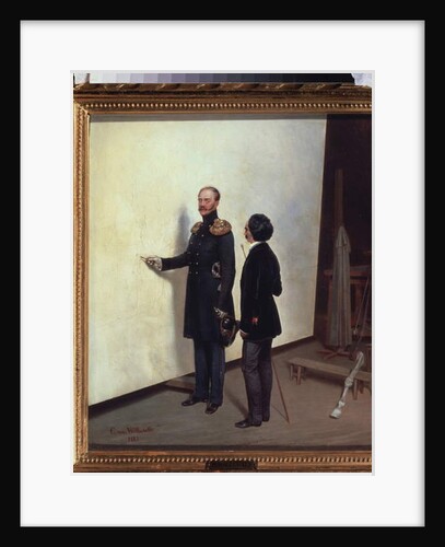 Tsar and Artist. Emperor Nicholas I in the artist's atelier, 1883 by Bogdan Willewalde