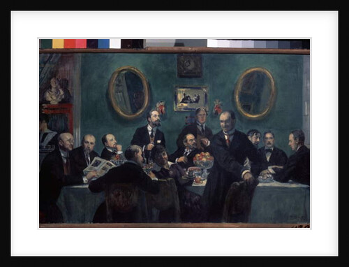 Members of the World of Art Movement, 1916-1920 by Boris Mikhailovich Kustodiev