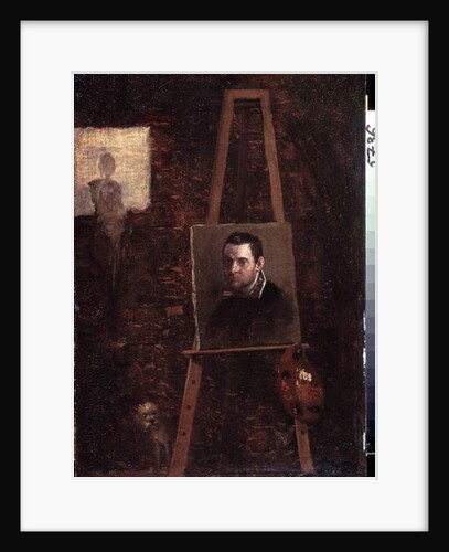 Self Portrait at the Easel, 1603-04 by Annibale Carracci