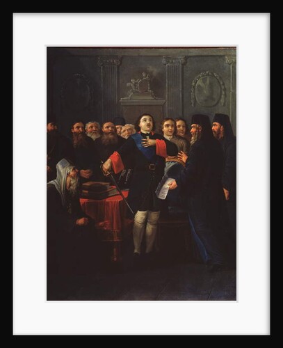 Tsar Peter I founded the Holy Synod, 1801 by Ivan Philippovich Tupylev