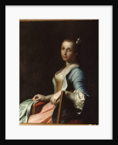 The Embroideress, 18th century by Pietro Antonio Rotari