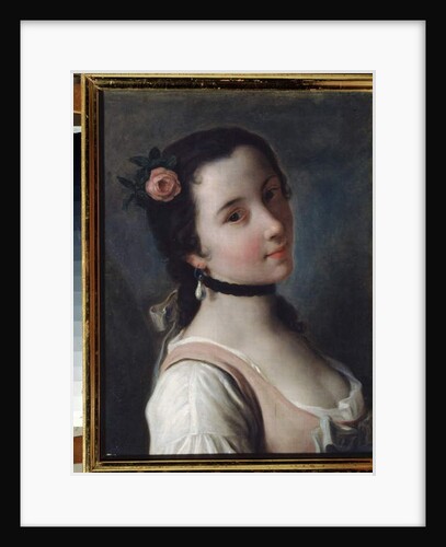 A girl with a rose, 18th century by Pietro Antonio Rotari