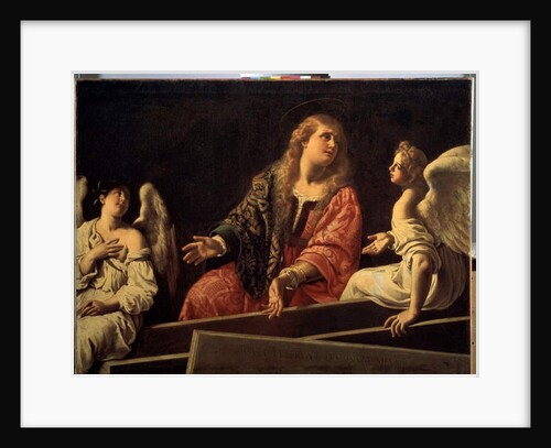 Mary Magdalene at the tomb of the risen Christ with two angels, c.1620 by Artemisia Gentileschi