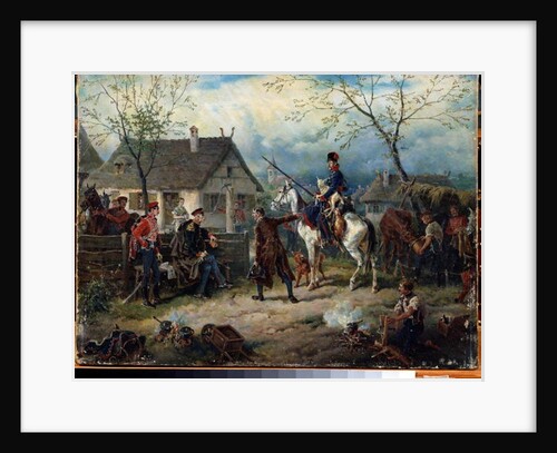 Scene from the russo french war in 1812 by Friedrich Kaiser